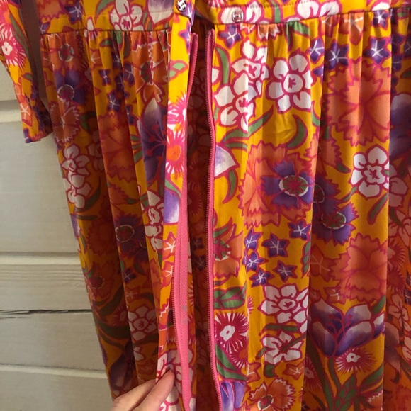 Vintage 1970’s hostess lounge Maxie dress - Picture 5 of 10